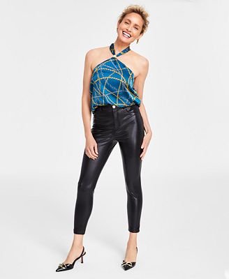 Women's Faux Leather Skinny Pants