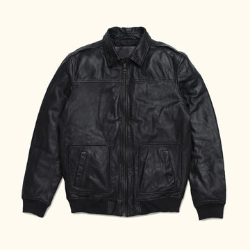 Men's Maverick Leather Bomber Jacket