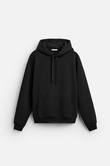 Herren Basic Hoodie Schwarz