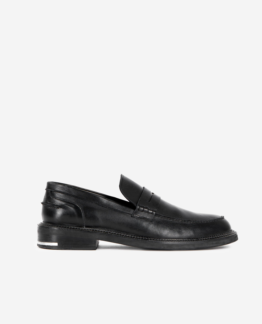 Men Loafers in Black Leather