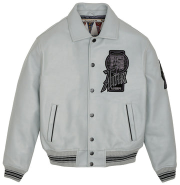 Men's Avirex Dragon Leather Varsity Jacket
