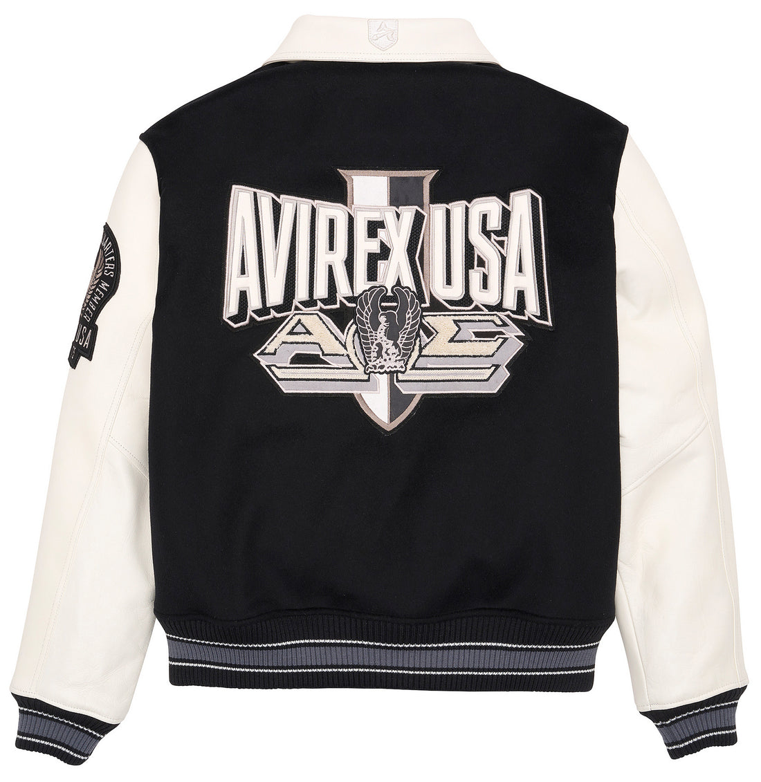 Men's Avirex OMEGA Wool Leather Varsity Jacket