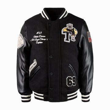 Men's BULL-DOG Leather & Wool Varsity Jacket