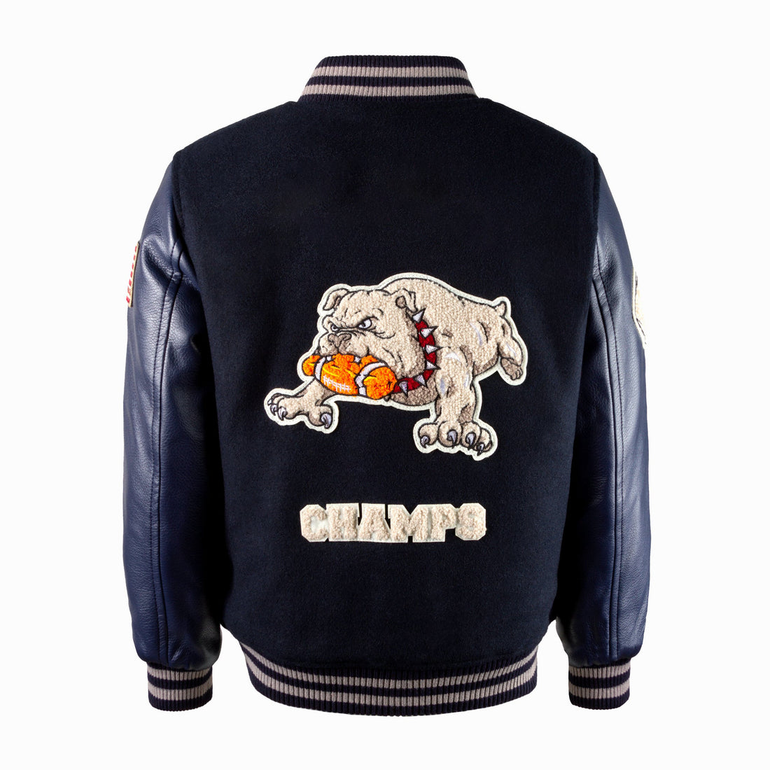 BULL-DOG Collegejacke aus Leder und Wolle für Herren