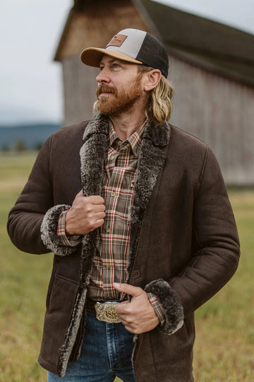 Men's Big Sky Fur & Shearling Leather Blazer