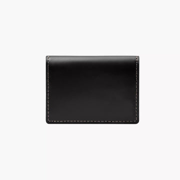 Men's Black & Brown Bifold Leather Card Case