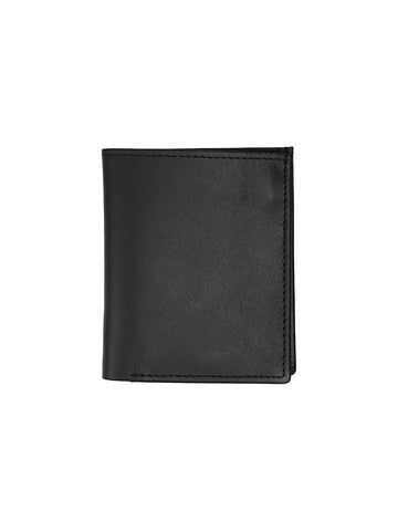 Men's Black Leather Wallet With 4 Card Slots