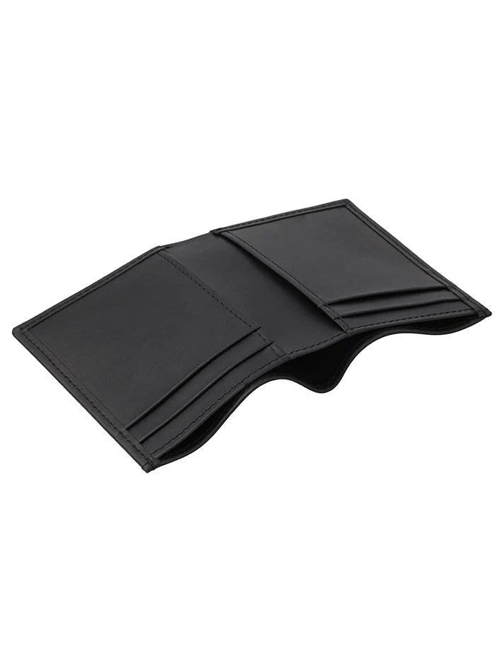 Men's Black Leather Wallet With 4 Card Slots