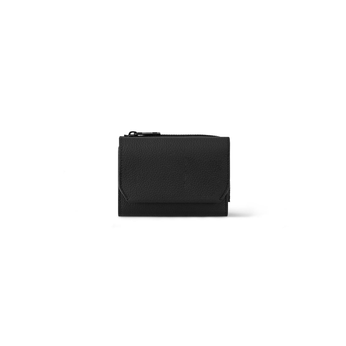 Men's Black Leather Wallet With Bill Compartment