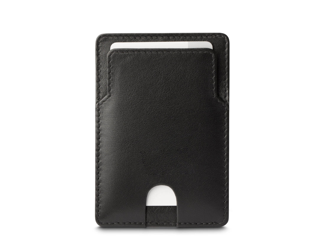Men's Black RFID Leather Card Holder
