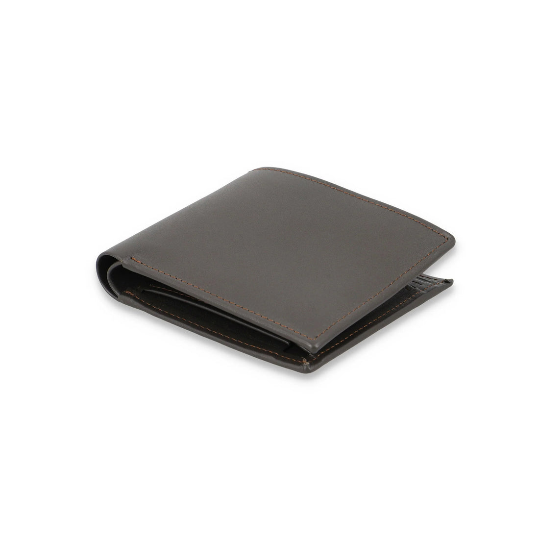 Men's Brown Leather Wallet With Six Card Pockets