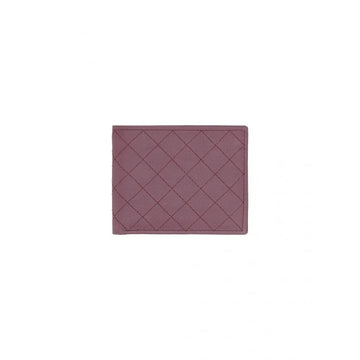 Men's Burgundy Leather Wallet With Six Card Slots