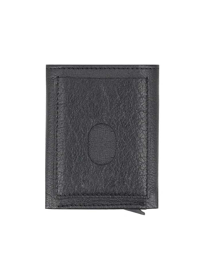 Men's Button Closure Leather Wallet