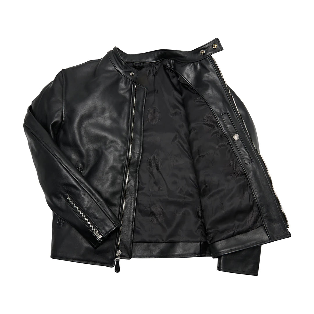 Men's CP Racer Jacket in Horsehide Motorcycle Leather Jacket