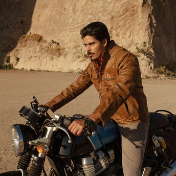 Men's Cafe Racer Leather Jacket
