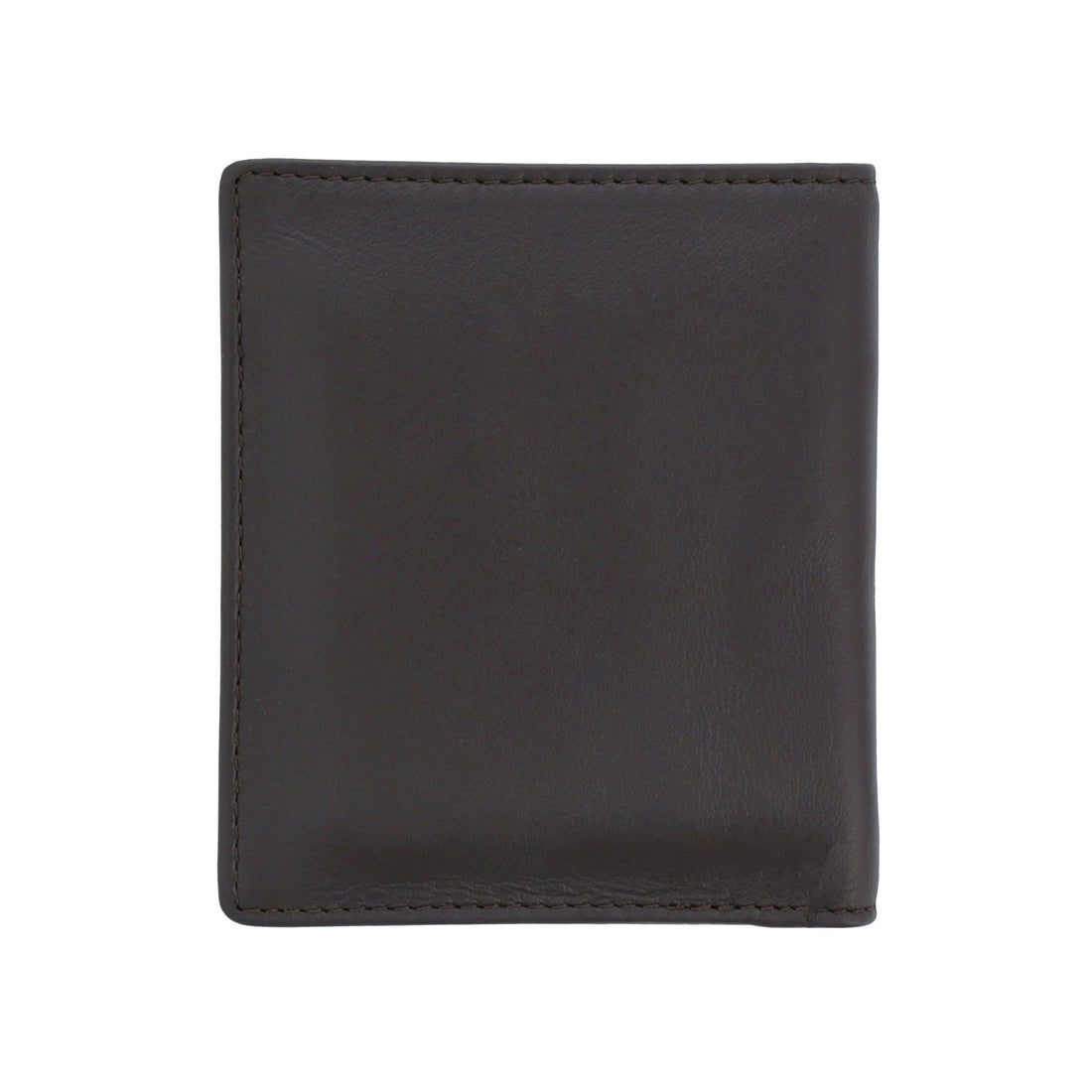 Men's Dark Brown Leather Wallet With Two Card pockets