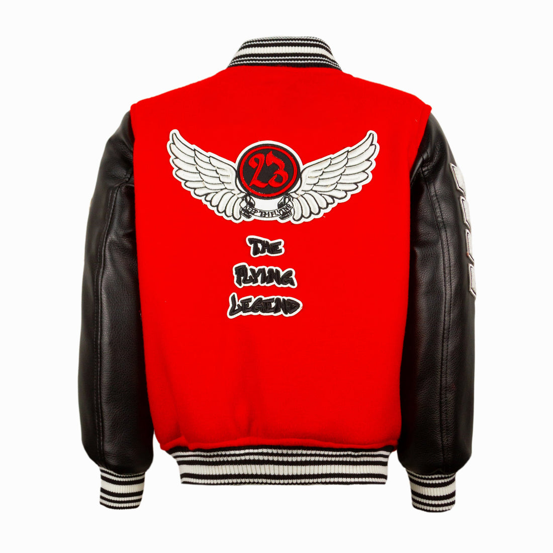 Men's FLYING LEGEND Wool Varsity Jacket - Red