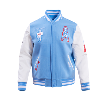 Men's HOUSTON OILERS Rib Wool Varsity Jacket