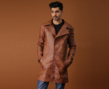 Men's Handmade Duster Winter Trench Coat