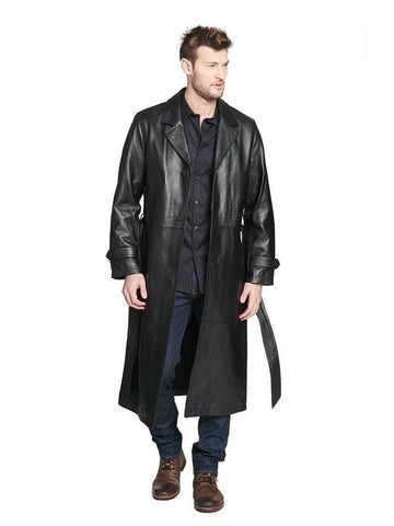 Men's Huntsman Trench Leather Coat