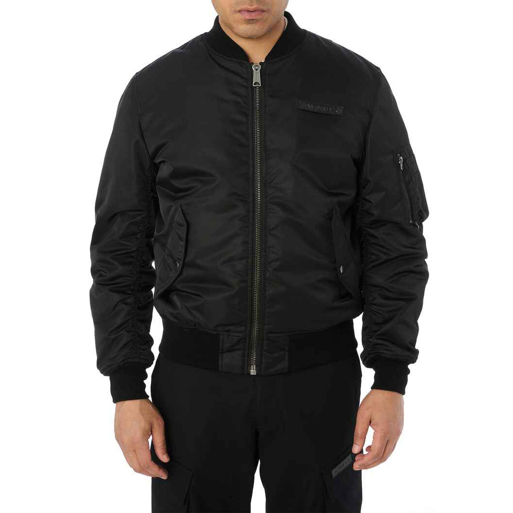 Men's Nylon Varsity Bomber Jacket