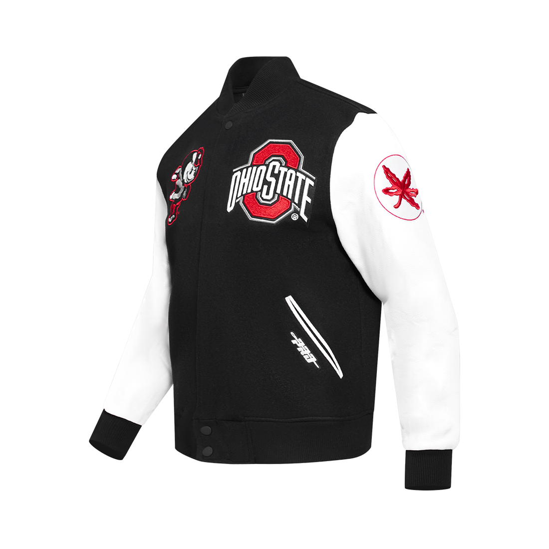 Men's OHIO STATE UNIVERSITY Rib Wool Varsity Jacket