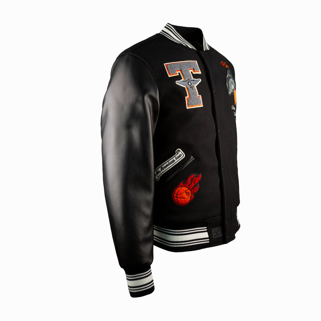 Men's Shark Leather Varsity Jacket