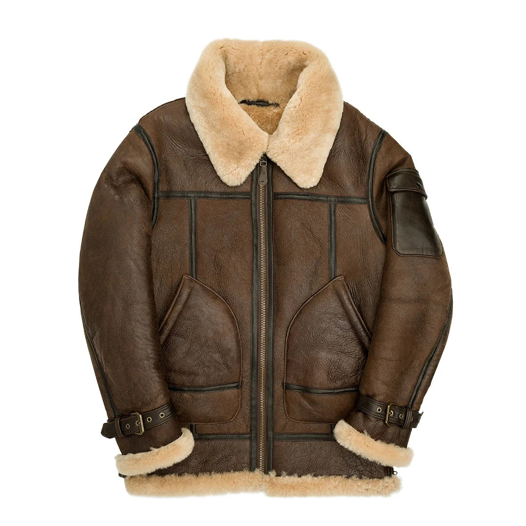Men's Super Fortress Fur Leather Jacket