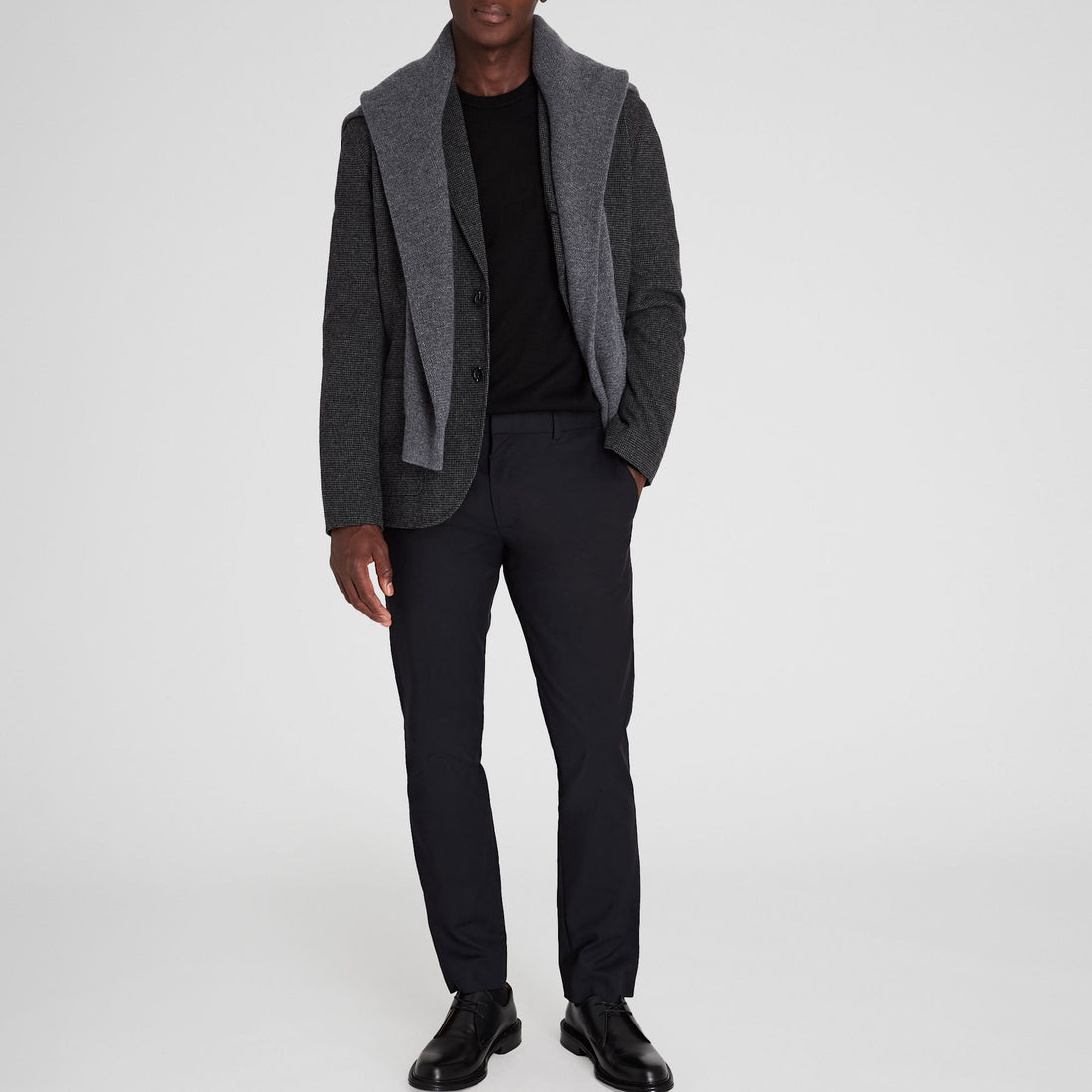 Herrenblazer aus leichtem Wollgemisch mit drei Knöpfen