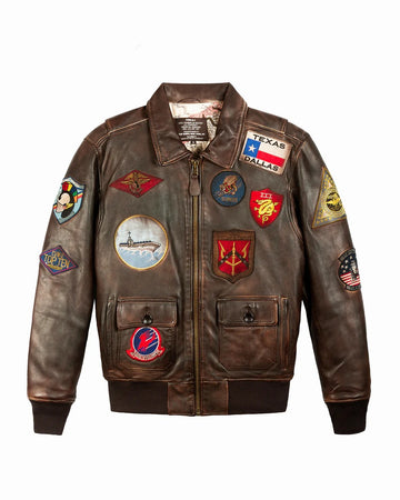 Men's VINTAGE OFFICIAL SIGNATURE SERIES LEATHER JACKET