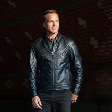Men's Victory Rider Motorcycle Leather Jacket