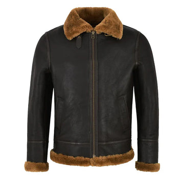 Men's B3 Memphis Belle Sheepskin Flying Jacket Brown / Ginger