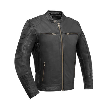 Chaqueta de cuero de moto Raptor para hombre