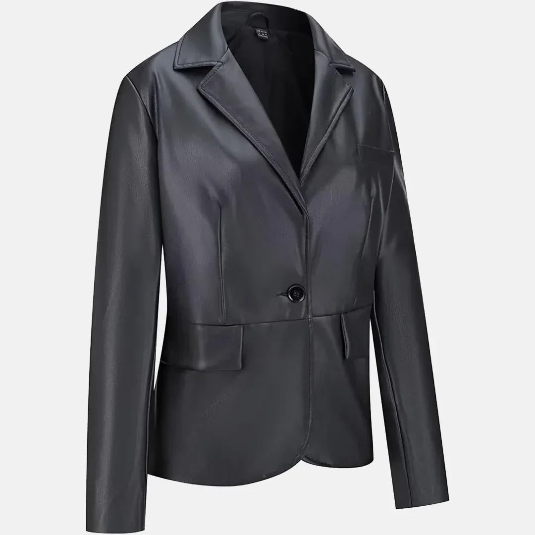 Avantgarde-Lederblazer für Damen