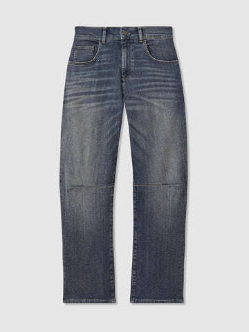 Women's Barrel Leg Stretchy Denim Pant
