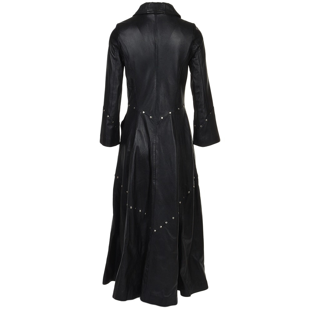 Women's Black Willow Long Length Gothic Coat