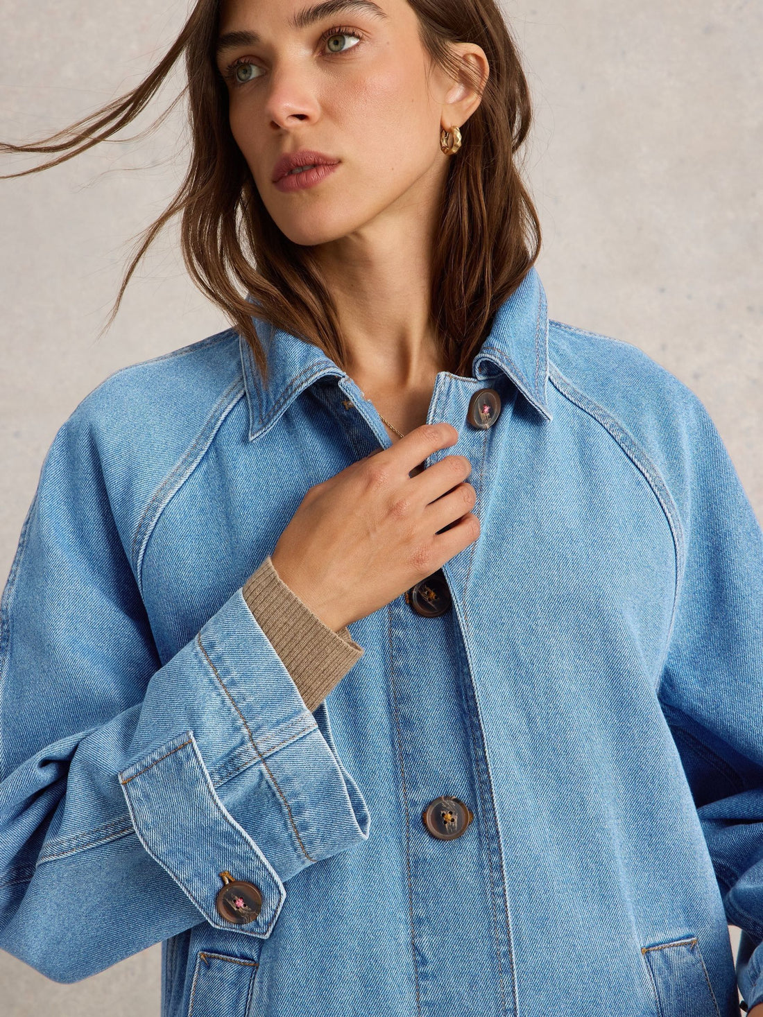 Women's Blue Oakleigh Denim Coat