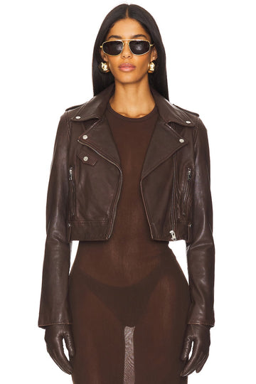 Women's Ciara Faux Leather Biker Jacket