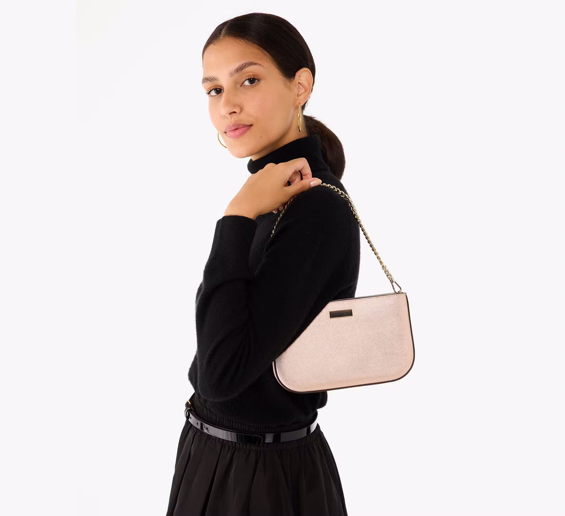 Cartera de piel metalizada Lilly Pochette para mujer