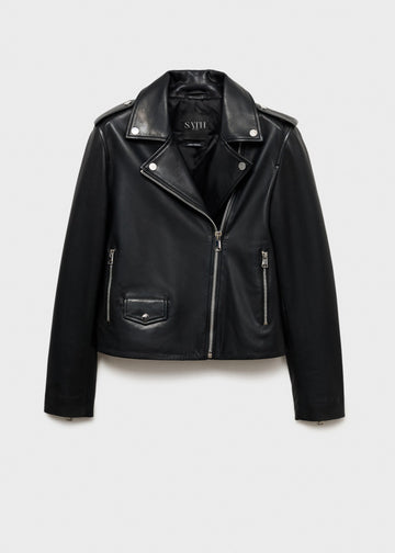 Bikerjacke aus Schafsleder für Damen