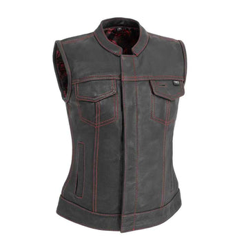 Women's Pink Jessica Leather Motorcycle Jacket