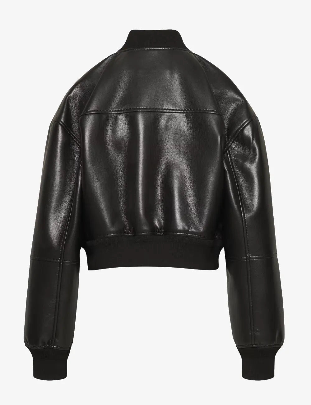 Chaqueta bomber de cuero Eclipse Luxe para mujer