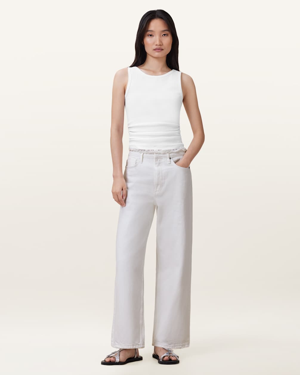 Women's White Denim Jeans
