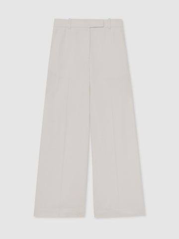 Women's Wide Leg Linen Blend Pant