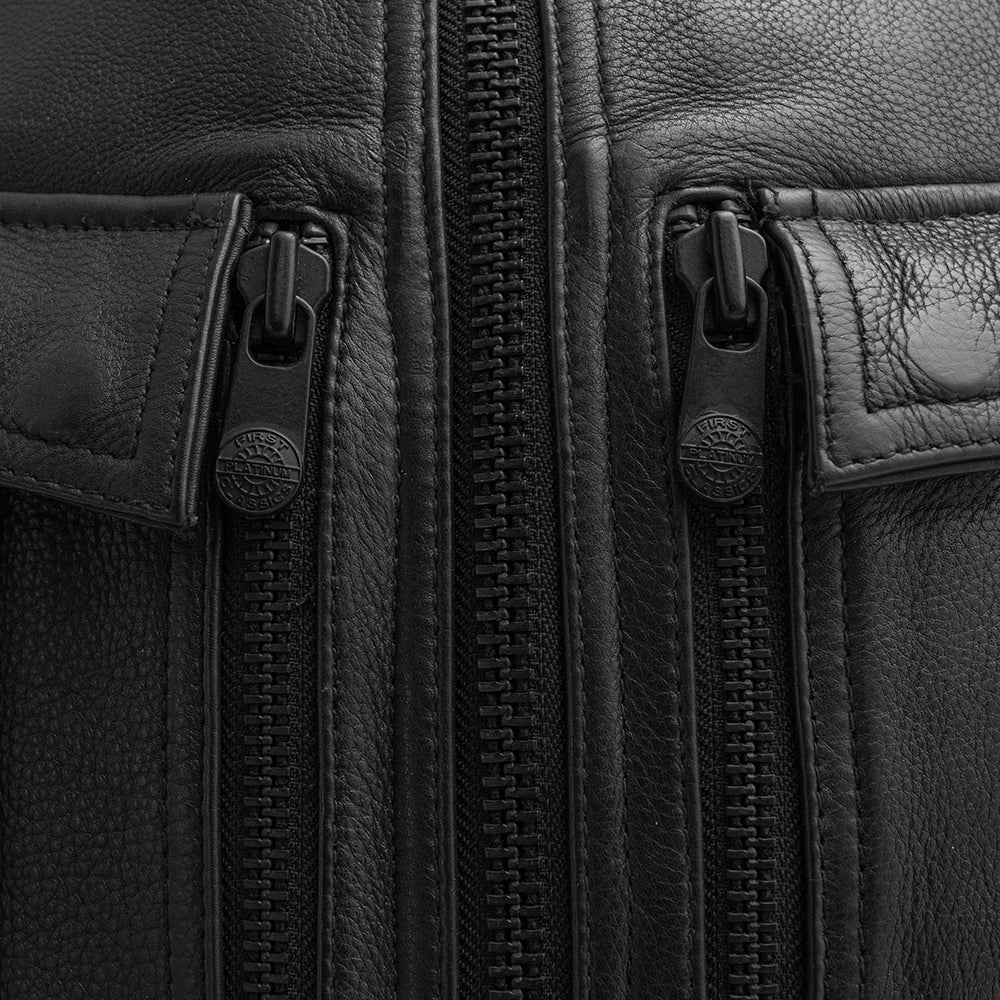 Chaleco de cuero imbatible para hombre