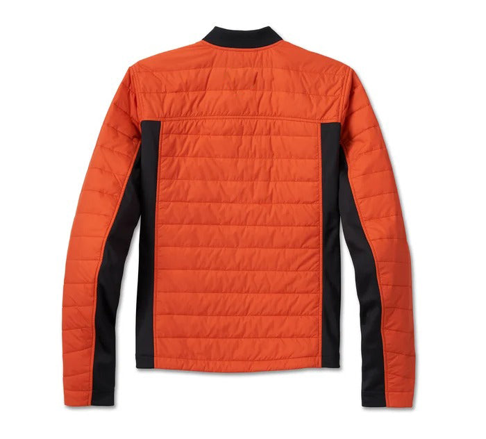 Orangefarbene leichte Herrenjacke
