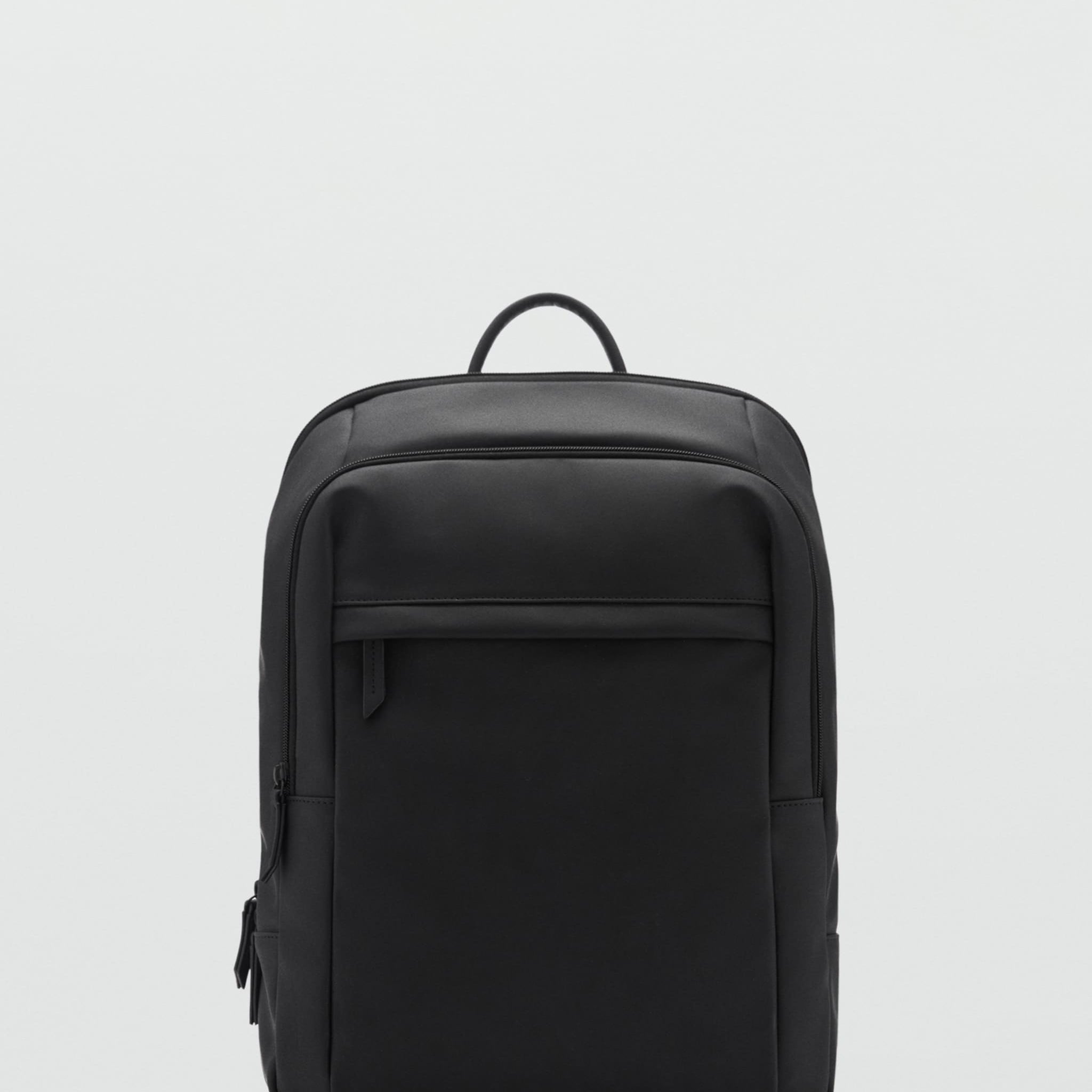 Men Adjustable Multi Features Leather Backpack