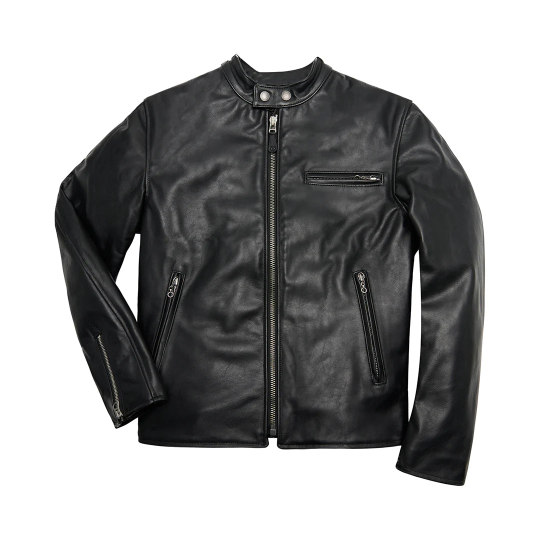 Men's CP Racer Jacket in Horsehide Motorcycle Leather Jacket