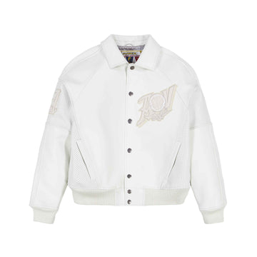 Men's Chenille Embroidery Varsity leather Jacket
