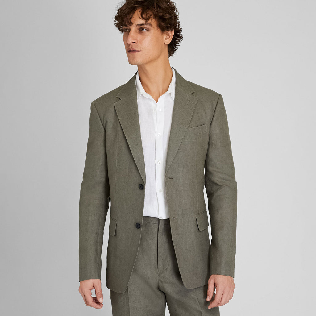 Men's Comfortable Fit Linen Blazer